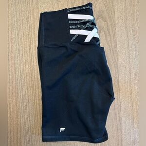 Fabletics high-waisted legging shorts.